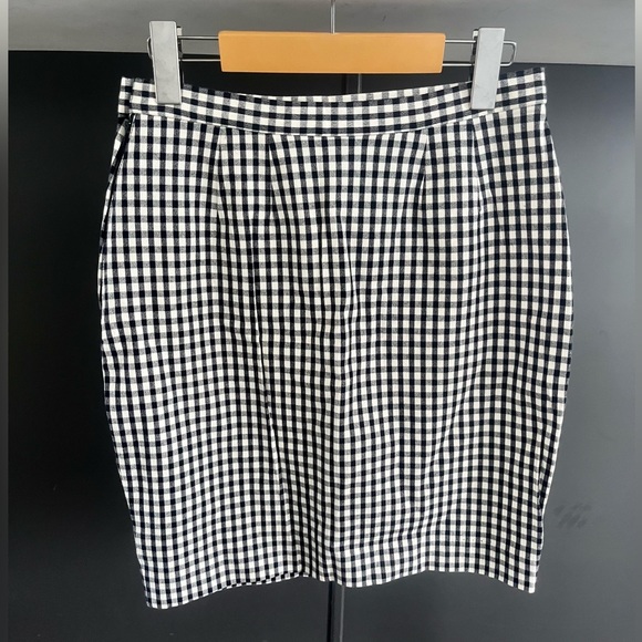 90s Anne Klein Gingham Skirt - Picture 4 of 4